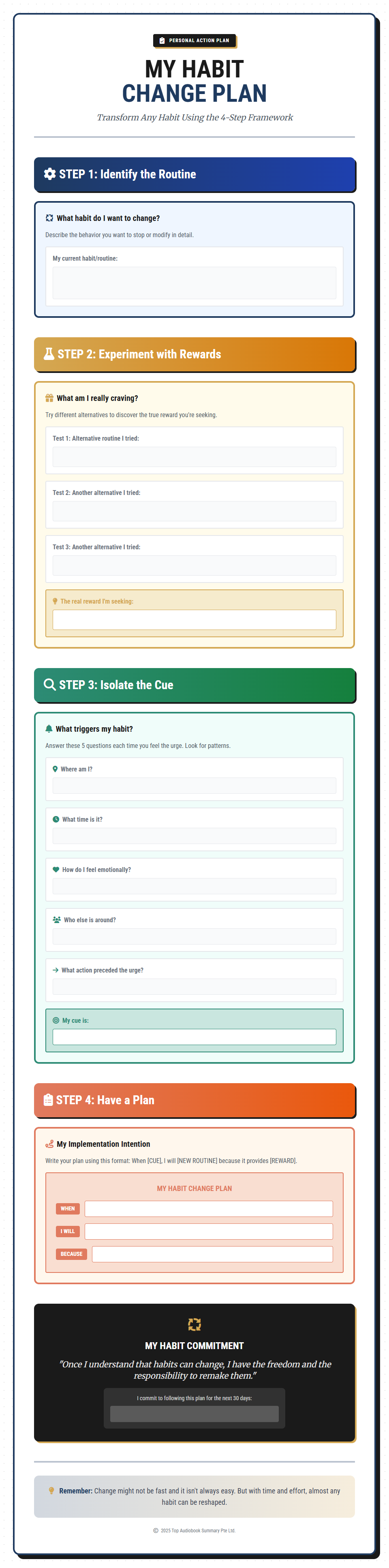 Personal Action Plan Preview